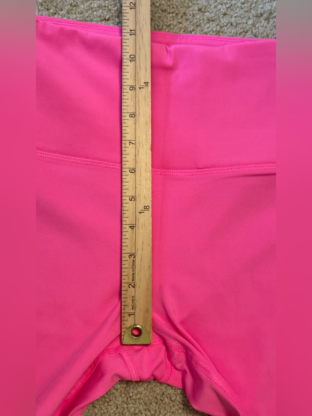 Amazon Essentials Women Bright Pink High-Waist Active Leggings Medium - Picture 6 of 7